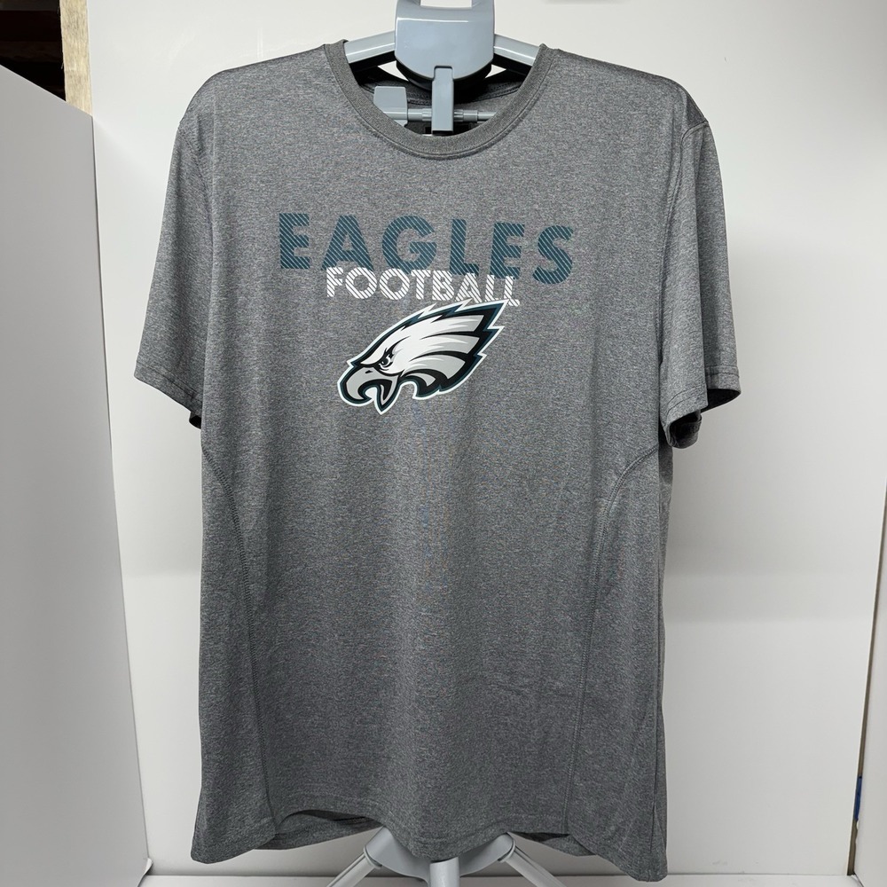 Philadelphia Eagles NFL Team Apparel Men's XL Gray Performance T-Shirt
